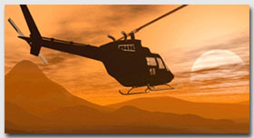 Bild Luftbestattung mit einem Hubschrauber